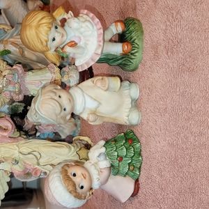 3 vntg homco ceramic children figurines